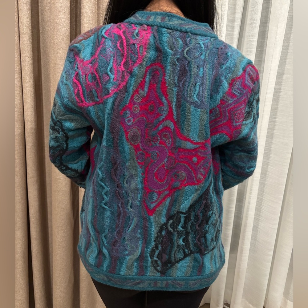 COOGI Multicolor Patterned Cardigan Sweater - Picture 2 of 13
